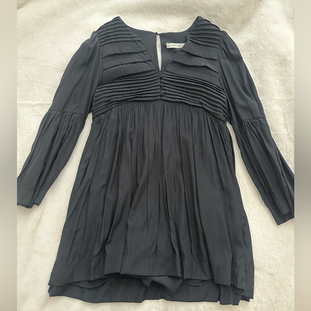 Black Dress with Pleats